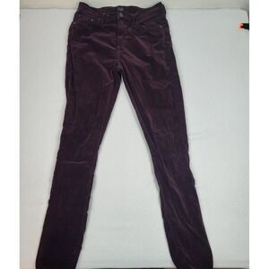 Citizens Of Humanity Velvet Pants Womens 25 Red Corduroy Cotton High Rise Skinny